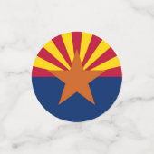 Tischkonfetti mit der Flagge von Arizona, USA Konfetti (Klein Vorderseite)