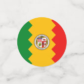Tischkonfetti mit der Flagge von Los Angeles, USA Konfetti (Klein Vorderseite)