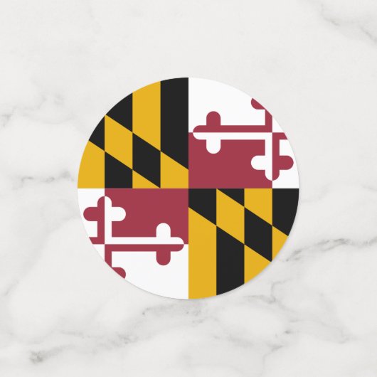 Tischkonfetti mit der Flagge von Maryland, USA Konfetti (Klein Vorderseite)