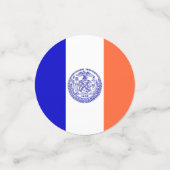 Tischkonfetti mit der Flagge von New York City Konfetti (Klein Vorderseite)