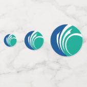 Tischkonfetti mit der Flagge von Ottawa, Kanada Konfetti (Rückseiten)