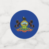 Tischkonfetti mit der Flagge von Pennsylvania Konfetti (Klein Vorderseite)