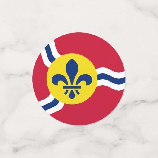 Tischkonfetti mit der Flagge von St. Louis, Missou Konfetti (Klein Vorderseite)