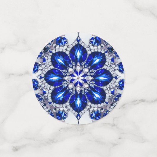 Tischkonfetti mit finnischen Farben Konfetti (Klein Vorderseite)