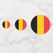 Tischkonfetti mit Flagge Belgiens Konfetti (Vorderseiten)