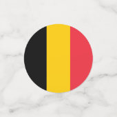 Tischkonfetti mit Flagge Belgiens Konfetti (Klein Vorderseite)