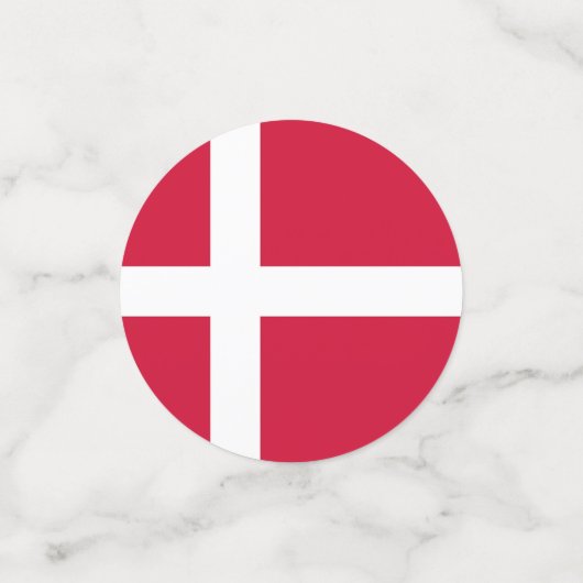 Tischkonfetti mit Flagge Dänemarks Konfetti (Klein Vorderseite)