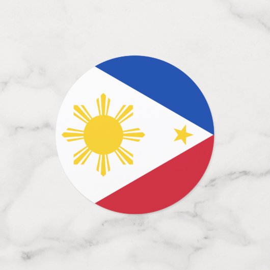 Tischkonfetti mit Flagge der Philippinen Konfetti (Klein Vorderseite)
