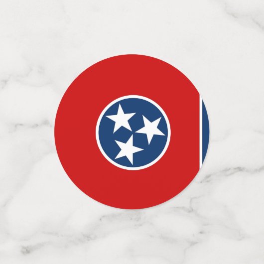 Tischkonfetti mit Flagge von Tennessee Konfetti (Klein Vorderseite)