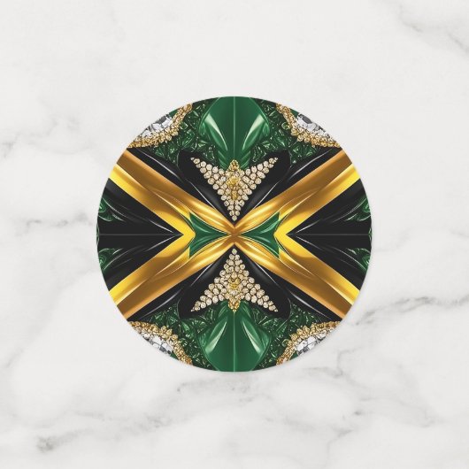 Tischkonfetti mit jamaikanischen Farben Konfetti (Klein Vorderseite)