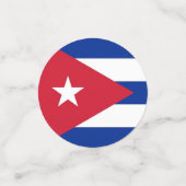 Tischkonfetti mit kubanischer Flagge Konfetti (Klein Vorderseite)