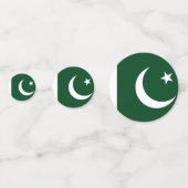 Tischkonfetti mit pakistanischer Flagge Konfetti (Rückseiten)