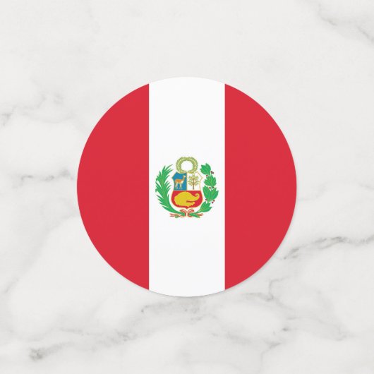 Tischkonfetti mit Peru-Flagge Konfetti (Klein Vorderseite)