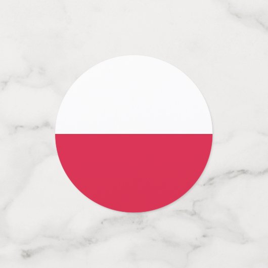 Tischkonfetti mit polnischer Flagge Konfetti (Klein Vorderseite)