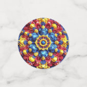 Tischkonfetti mit rumänischen Farben Konfetti (Klein Vorderseite)