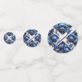 Tischkonfetti mit Scottish Thistles Design Konfetti (Vorderseiten)