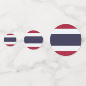 Tischkonfetti mit thailändischer Flagge Konfetti (Vorderseiten)