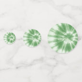 Tischkonfetti mit weichgrüner Krawatte Konfetti (Rückseiten)