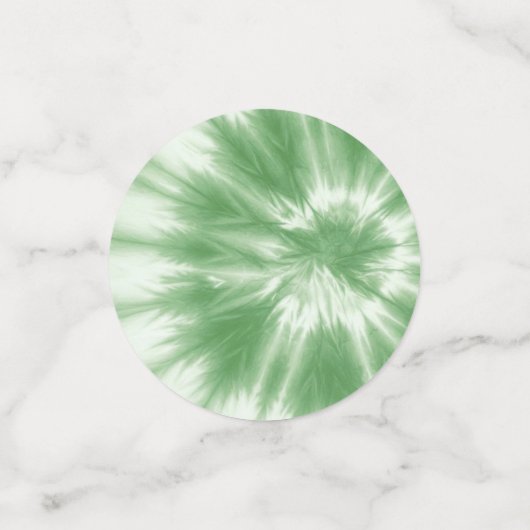 Tischkonfetti mit weichgrüner Krawatte Konfetti (Klein Vorderseite)