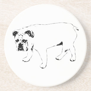 Tischkumpel, Bulldogge-Unterlage Getränkeuntersetzer