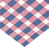 Tischläufer 4. Juli Flag (Ecke)