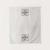Tischläufer Banner Geschäft 2 Logos Faux Leinen Wandteppich (Vorderseite)