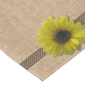 Tischläufer - Burlap- und regengetönte Sonnenblume (Ecke)