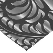 Tischläufer - Drama in Schwarz und Silber (Ecke)