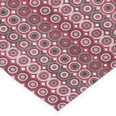 Tischläufer für ethnische rote und graue Punkte (Ecke)