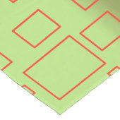 Tischläufer für moderne Muster mit grüner Geometri (Ecke)