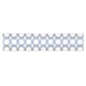 Tischläufer für Navy Blau, Cobalt Interlocking Lin (Horizontal)
