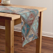 Tischläufer mit Kacheln aus Drachenfliege (Beispiel)