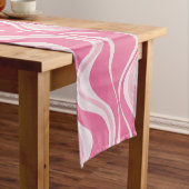 Tischläufer mit rosa Wellen (Beispiel)