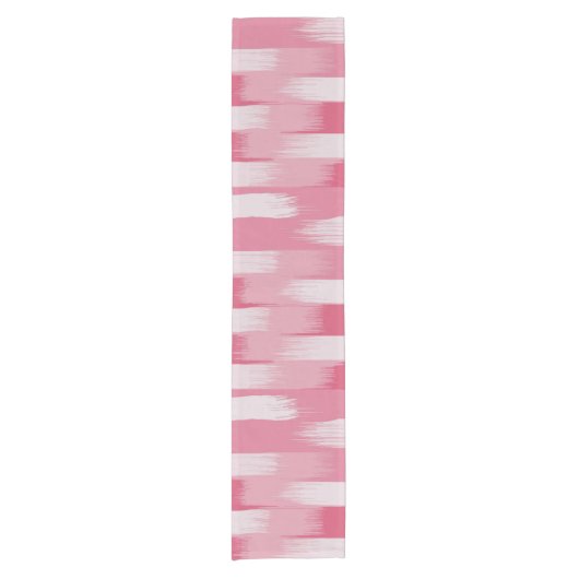 Tischläufer mit rotem und weißem Muster (Vorderseite)