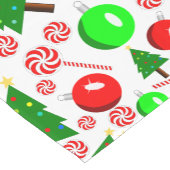 Tischläufer mit Weihnachtsmuster (Ecke)