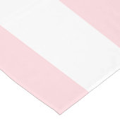 Tischläufer Rosa & Weiß gestreift (Ecke)