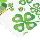 Tischläufer St. Patrick's Day Eule (Ecke)