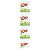 Tischläufer Valentinstag Eule (Vorderseite)