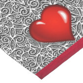 Tischläufer Valentinstag Herz (Ecke)