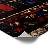 Tischler am Arbeitsplatz, vom Leben des Hl. Poster (Ecke)