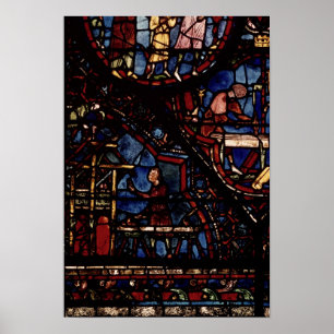 Tischler am Arbeitsplatz, vom Leben des Hl. Poster