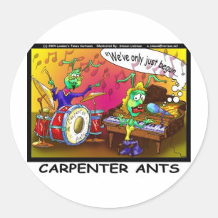 Tischler Ants Funny Gifts & Sammlerstücke Runder Aufkleber