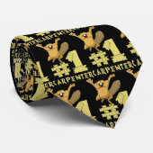 Tischler-Biber-Cartoon der Nr.-eine Krawatte (Gerollt)