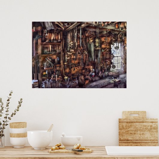 Tischler - Das sind viele Werkzeuge Poster (Küche)