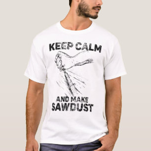 Tischler Holzarbeiter Sägemehl Handwerker Vintage T-Shirt