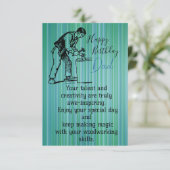 Tischler Karte (Stehend Vorderseite)