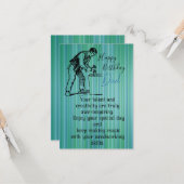 Tischler Karte (Vorderseite/Rückseite Beispiel)