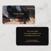 Tischler (Overlay für elegantes Foto) Visitenkarte (Vorne/Hinten)