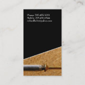 Tischler-und Bodenbelag-Visitenkarten Visitenkarte (Rückseite)