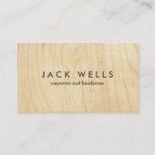 Tischler und Handyman Plywood Carpentry Visitenkarte (Vorderseite)